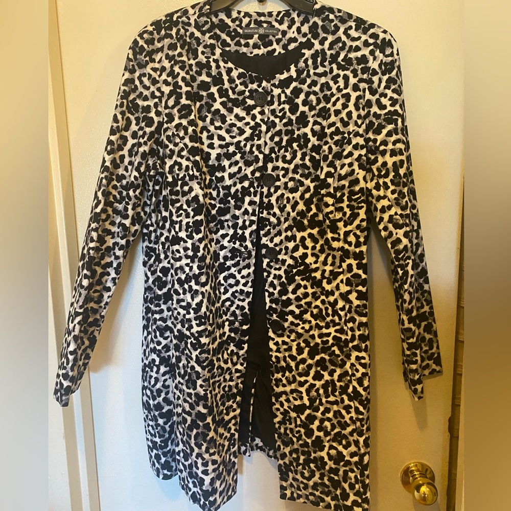 Animal Print long blazer